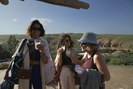 Beauty workshop participants together in Marrakech