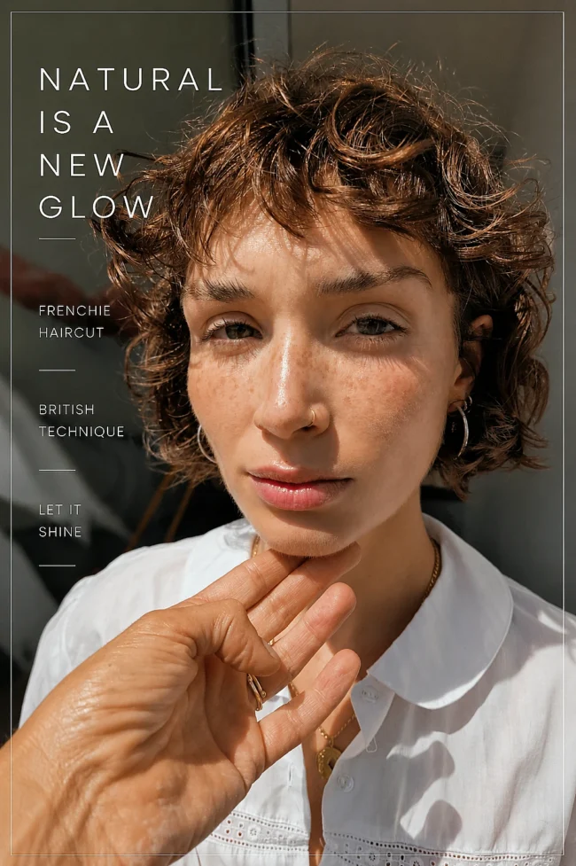 Natural glow and a French haircut in warm daylight — Blandine Lagoutte hair and make-up
